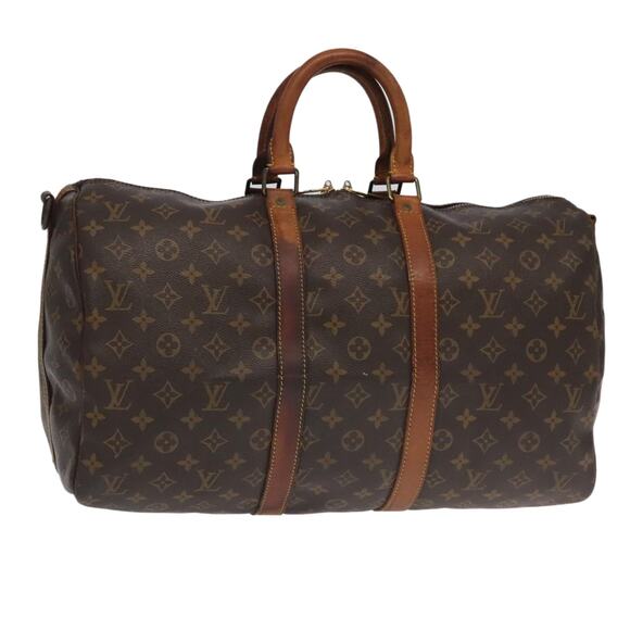 LOUIS VUITTON Monogram Keepall Bandouliere 45 Boston Bag M41418 - Picture 1 of 16